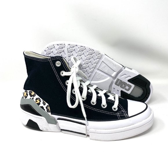 Converse Women's Size 11 566786C CPX70 High Canvas Black White Platform Sneakers - Picture 6 of 10